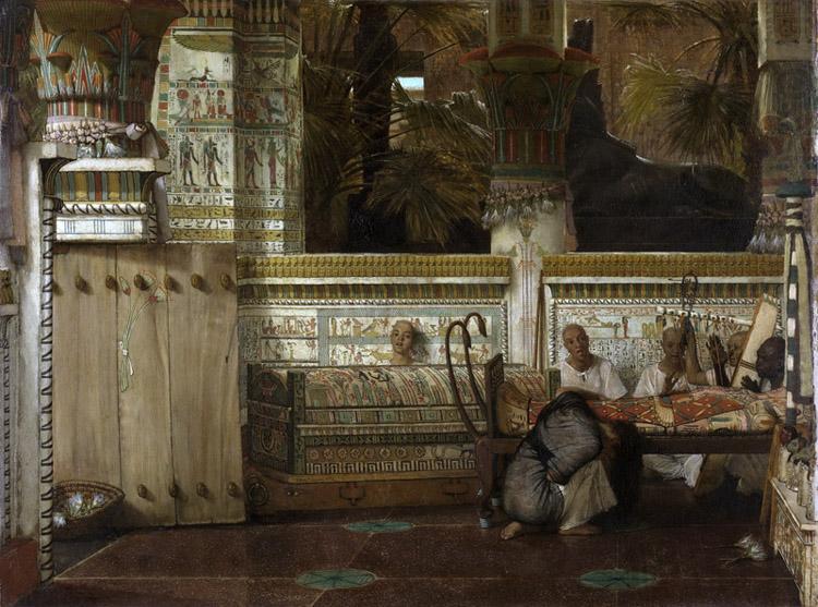 An Egyptian widow in the Time of Diocletian (mk23), Alma-Tadema, Sir Lawrence